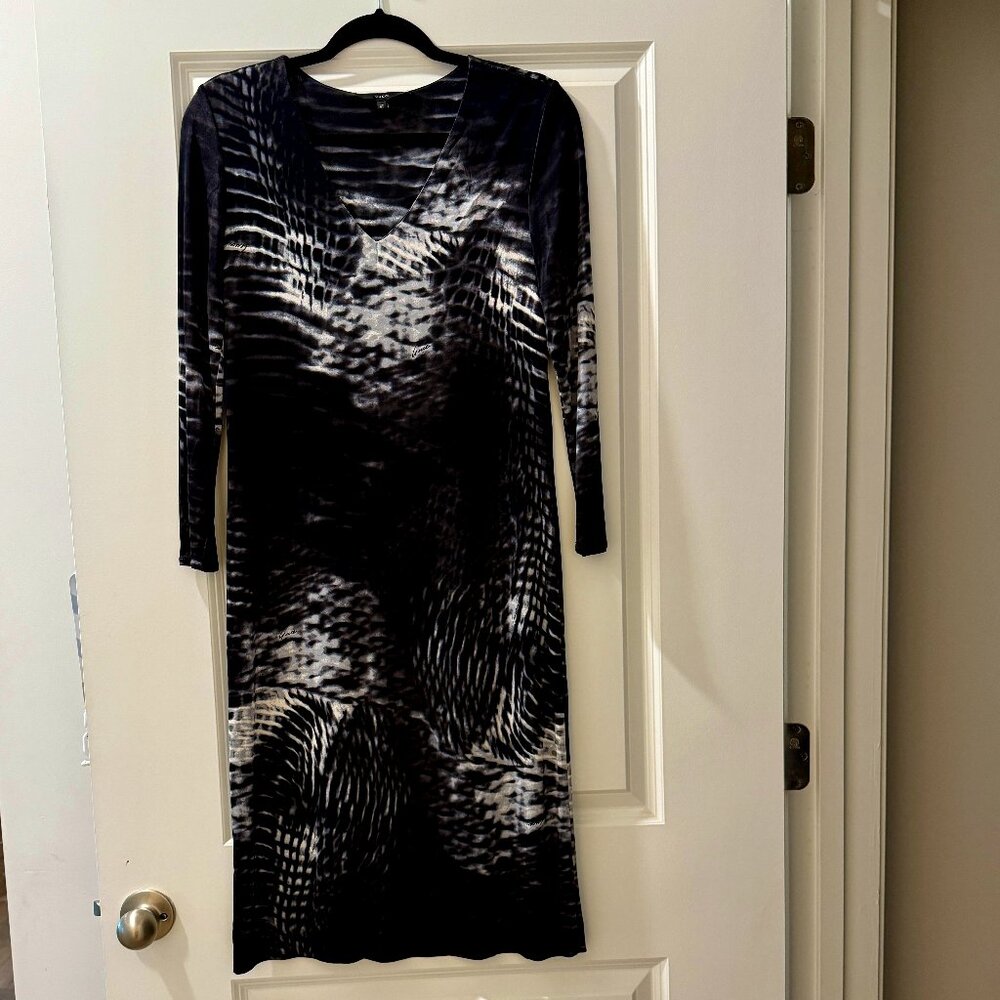 GUCCI by Tom Ford- 2000's Abstract Print v-neck dress (IT: 40 or S/M)